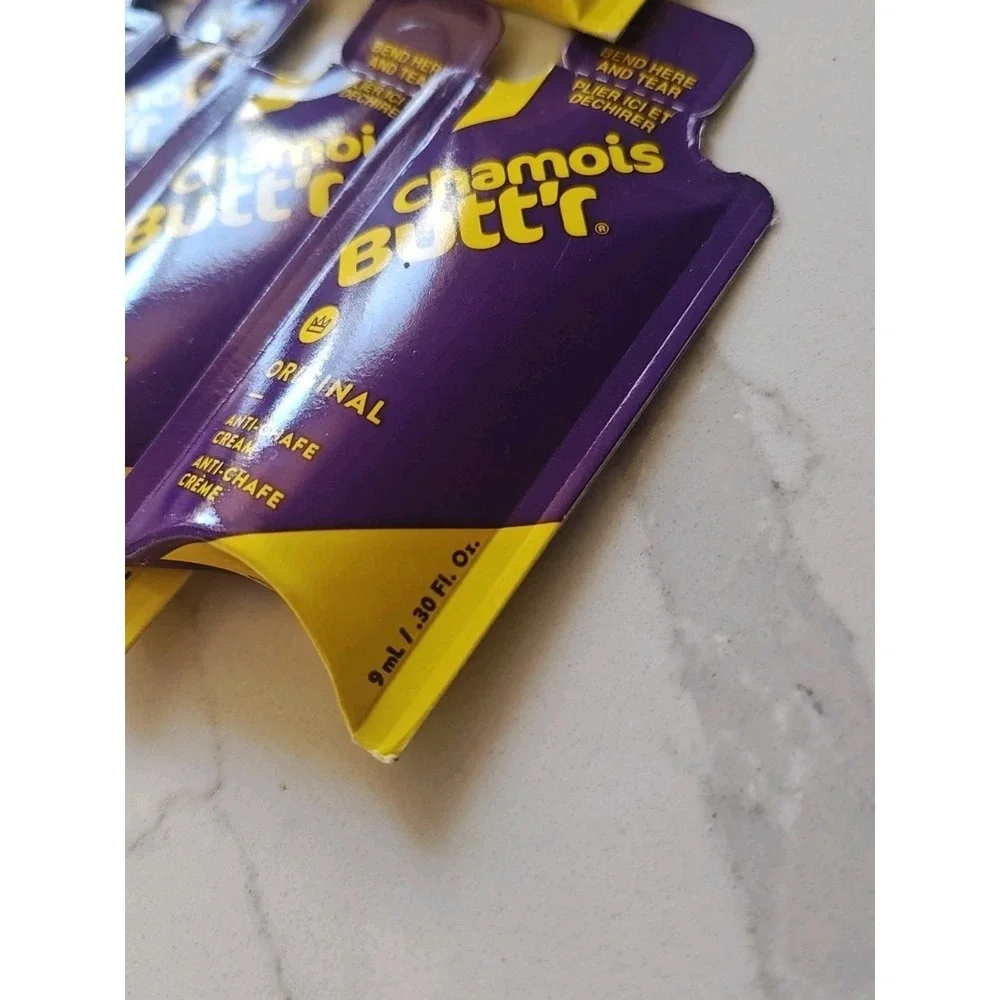Chamois Butt'r Anti Chafe Cream 9 Individual 9mL‎ packets Non Greasy Lubricant